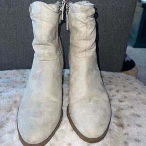 Dr. Scholl's Cream Ankle Booties